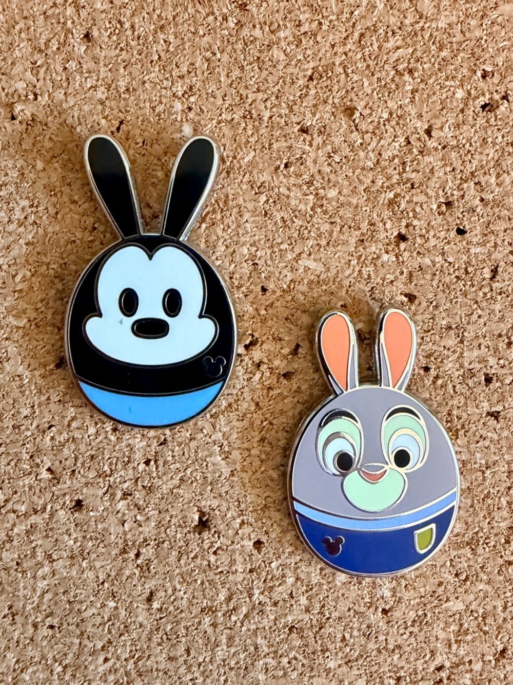 Disney Rabbit Enamel Pins - Set of 2 Pins